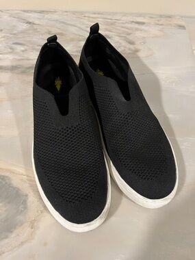 Volatile Sunday sneaker - in black mesh slip on